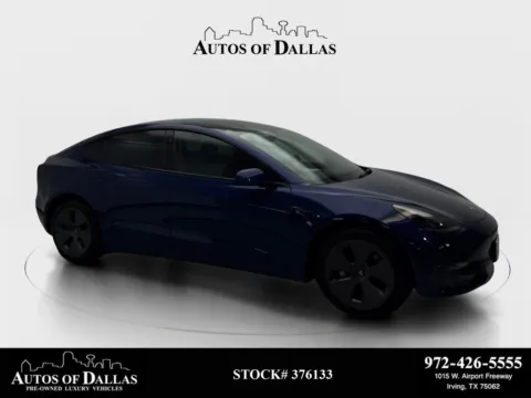 Blue 2022 Tesla Model 3 NAV,CAM,PANO,HTD STS,BLIND SPOT for sale in Irving, TX