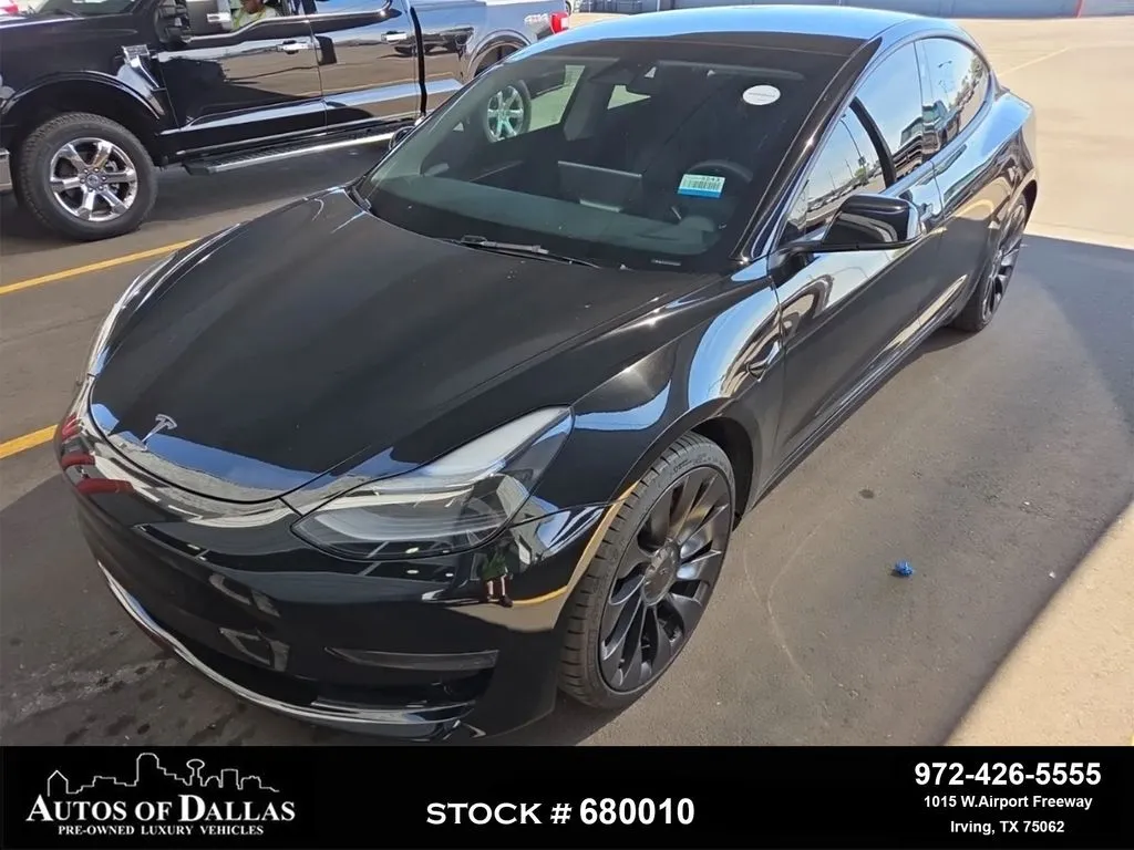 Black 2023 Tesla Model 3 Performance NAV,CAM,PANO,HTD STS,BLIND SPOT for sale in Irving, TX