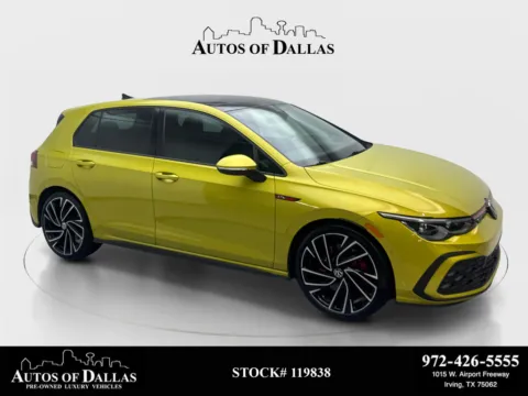 Yellow 2022 Volkswagen Golf GTI Autobahn for sale in Irving, TX