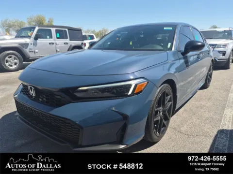 Blue 2025 Honda Civic Sport for sale in Irving, TX