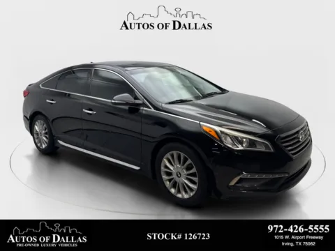 Black 2015 Hyundai Sonata Limited for sale in Irving, TX