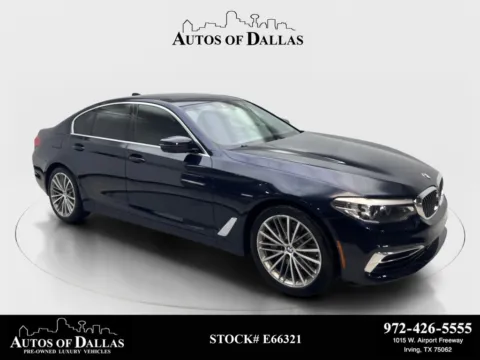 Blue 2019 BMW 5 Series 540i for sale in Irving, TX