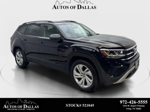 Black 2022 Volkswagen Atlas 3.6L V6 SE w/Technology for sale in Irving, TX