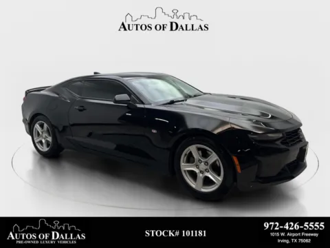 Black 2021 Chevrolet Camaro 1LT for sale in Irving, TX