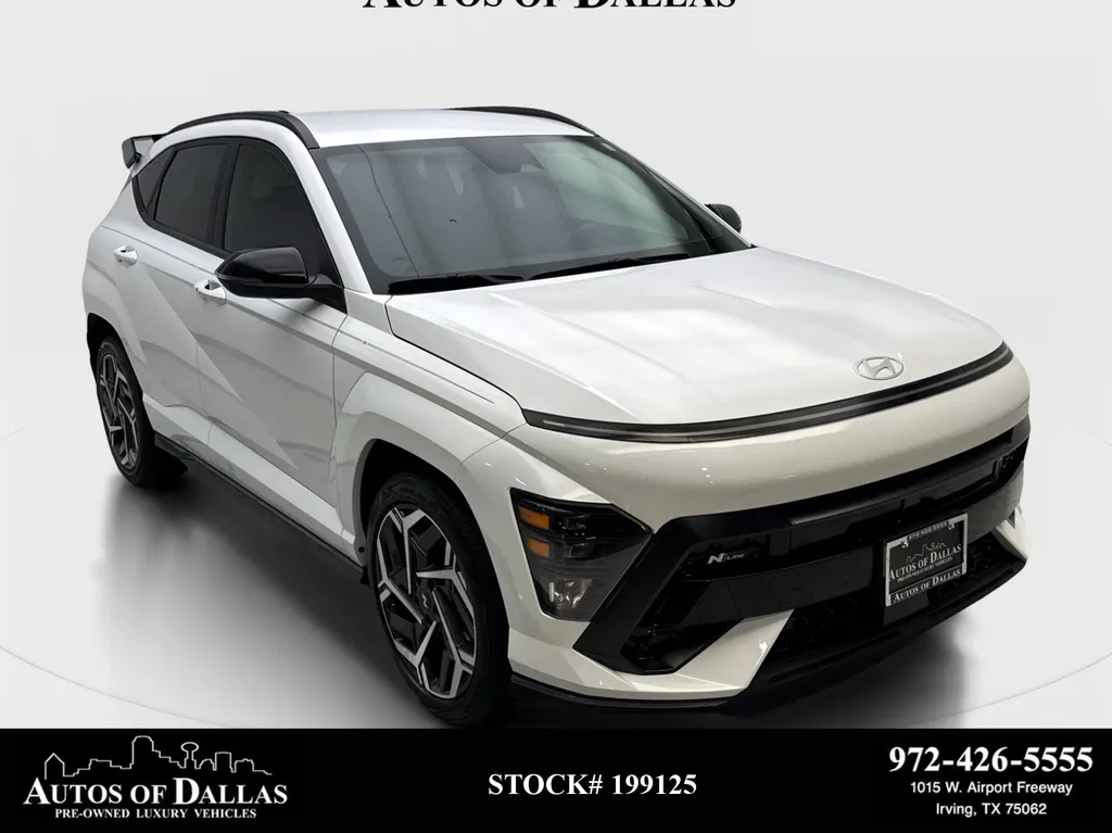 White 2025 Hyundai Kona N Line S for sale in Irving, TX