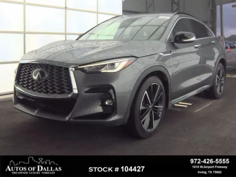 Gray 2023 INFINITI QX55 LUXE for sale in Irving, TX