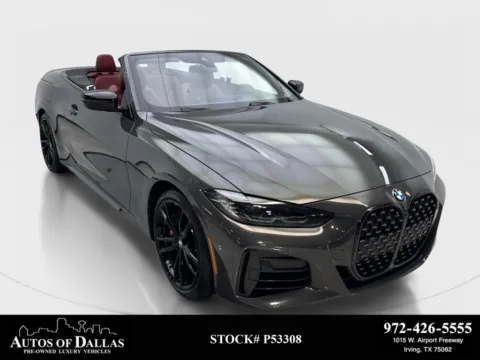 Gray 2024 BMW 4 Series M440i xDrive for sale in Irving, TX