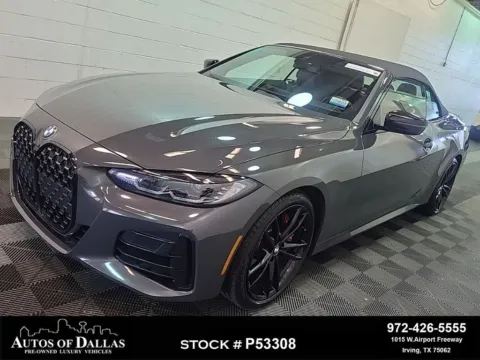 Gray 2024 BMW 4 Series M440i xDrive for sale in Irving, TX
