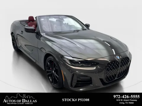 Gray 2024 BMW 4 Series M440i xDrive for sale in Irving, TX