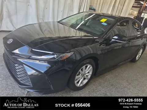 Black 2025 Toyota Camry LE for sale in Irving, TX
