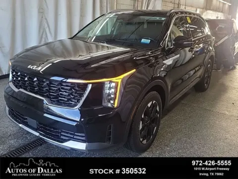 Black 2025 Kia Sorento S for sale in Irving, TX