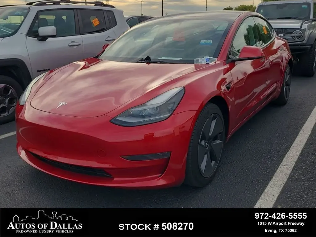 Red 2023 Tesla Model 3 for sale in Irving, TX