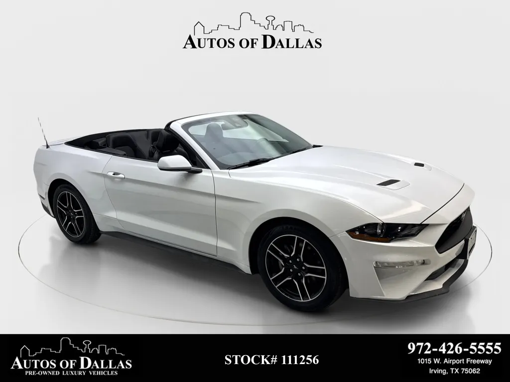 White 2023 Ford Mustang EcoBoost Premium for sale in Irving, TX