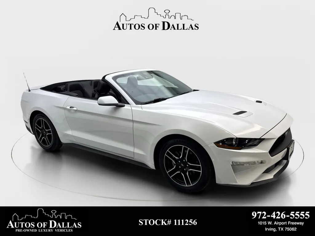 White 2023 Ford Mustang EcoBoost Premium for sale in Irving, TX