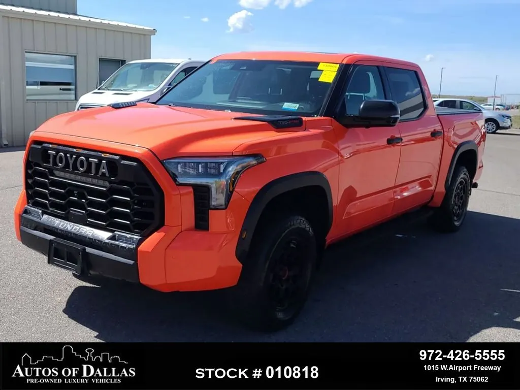 Orange 2022 Toyota Tundra Hybrid TRD Pro for sale in Irving, TX