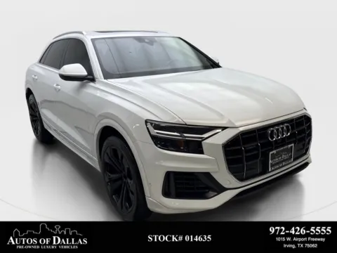White 2019 Audi Q8 3.0T Premium Plus for sale in Irving, TX