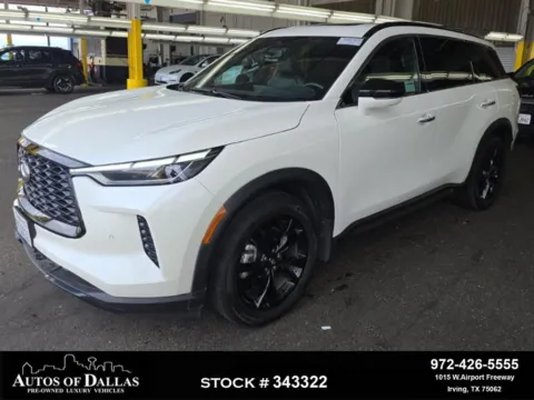 White 2025 INFINITI QX60 LUXE for sale in Irving, TX