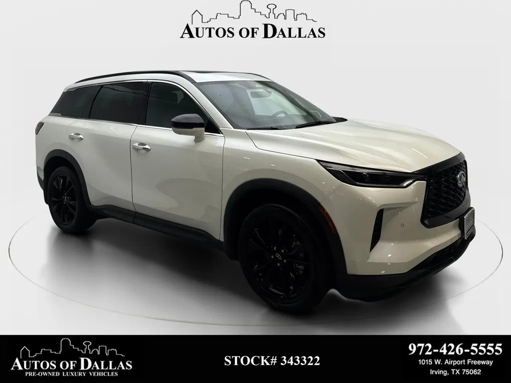 White 2025 INFINITI QX60 LUXE for sale in Irving, TX