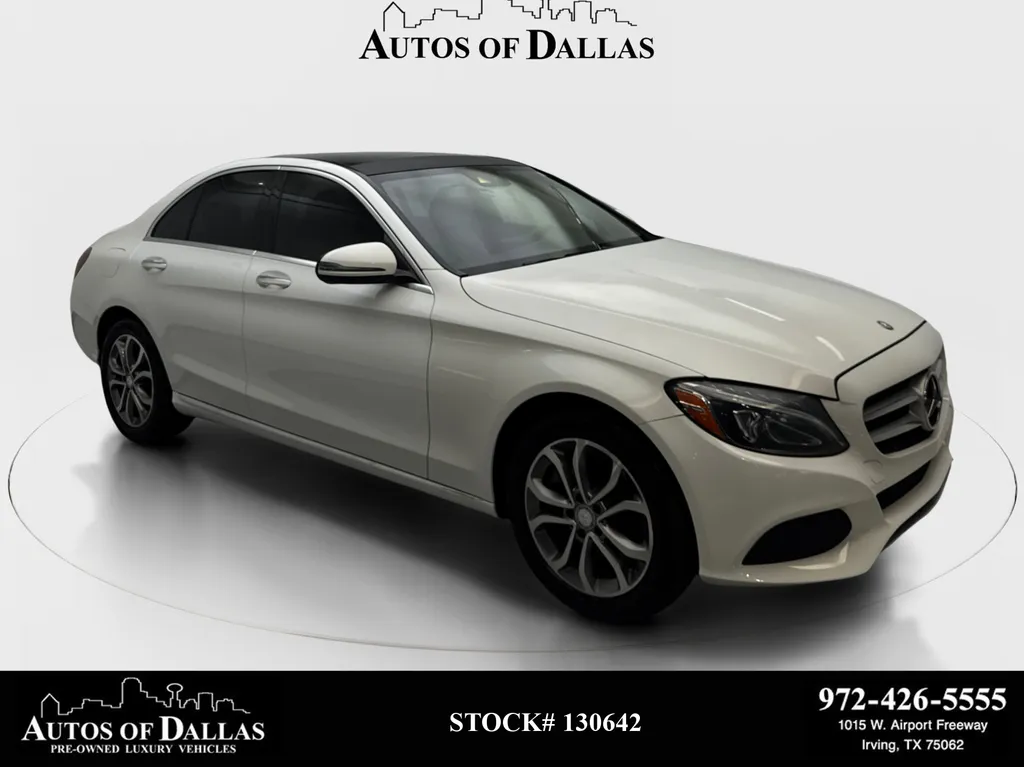 White 2016 Mercedes-Benz C-Class C 300 for sale in Irving, TX