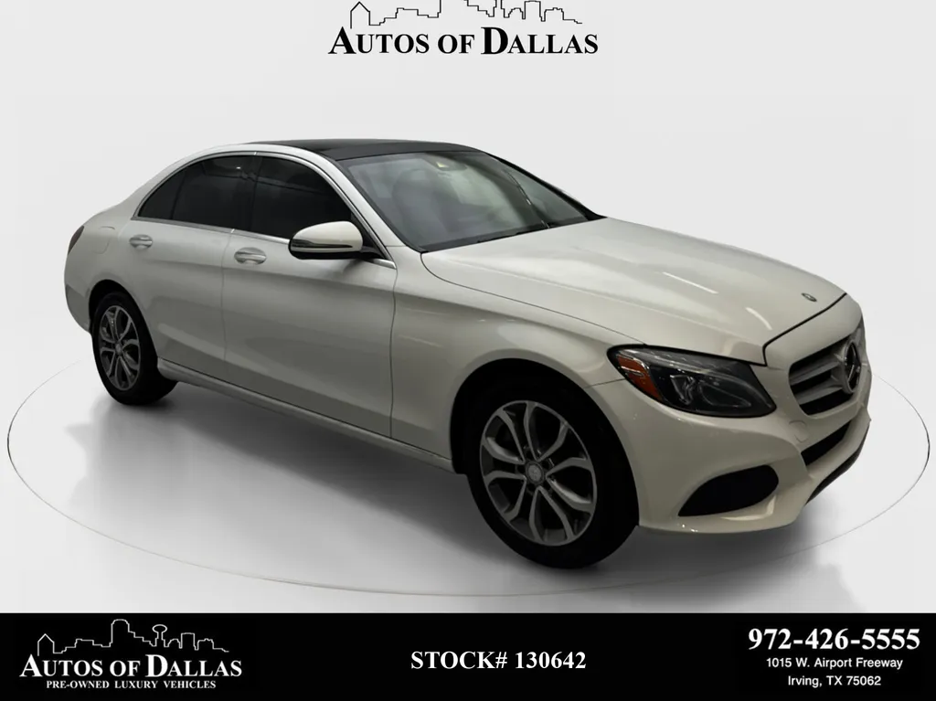 White 2016 Mercedes-Benz C-Class C 300 for sale in Irving, TX
