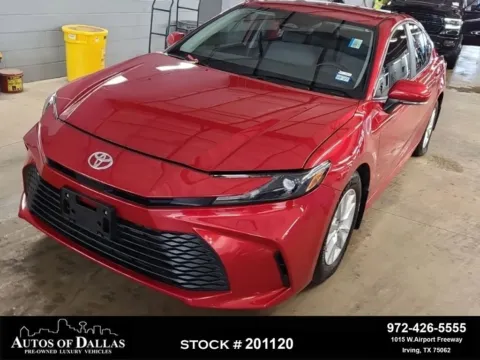 Red 2025 Toyota Camry LE for sale in Irving, TX