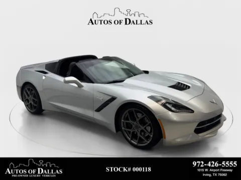 Silver 2014 Chevrolet Corvette Stingray Z51 for sale in Irving, TX