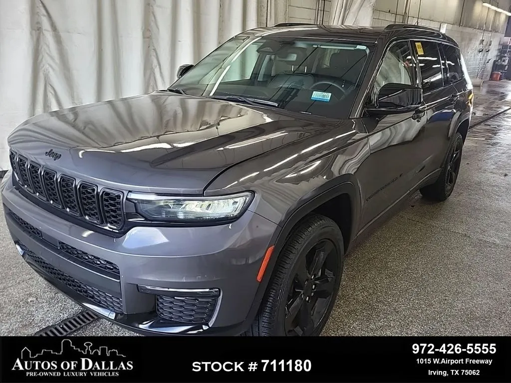 Gray 2023 Jeep Grand Cherokee L Limited for sale in Irving, TX