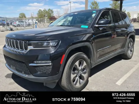 Black 2022 Jeep Grand Cherokee 4xe for sale in Irving, TX