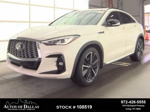 White 2023 INFINITI QX55 LUXE for sale in Irving, TX