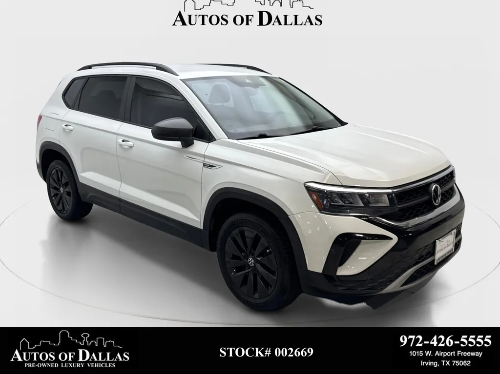 White 2022 Volkswagen Taos 1.5T S for sale in Irving, TX
