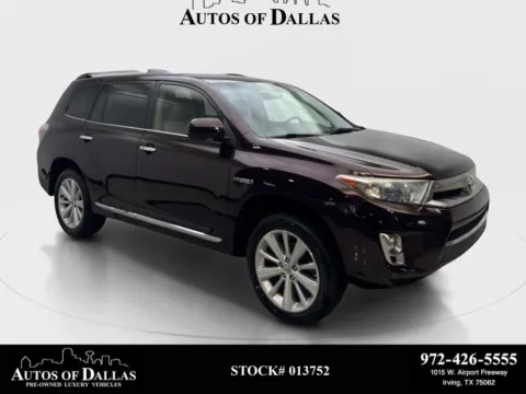 Red 2013 Toyota Highlander Hybrid Limited for sale in Irving, TX