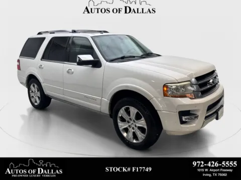 White 2015 Ford Expedition Platinum for sale in Irving, TX