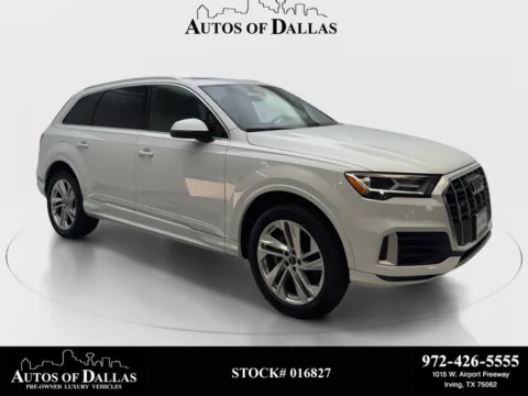 White 2023 Audi Q7 45 Premium for sale in Irving, TX