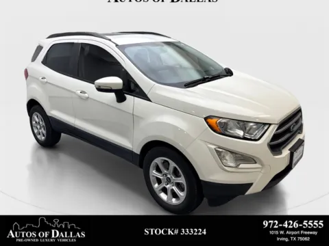 White 2020 Ford EcoSport SE for sale in Irving, TX