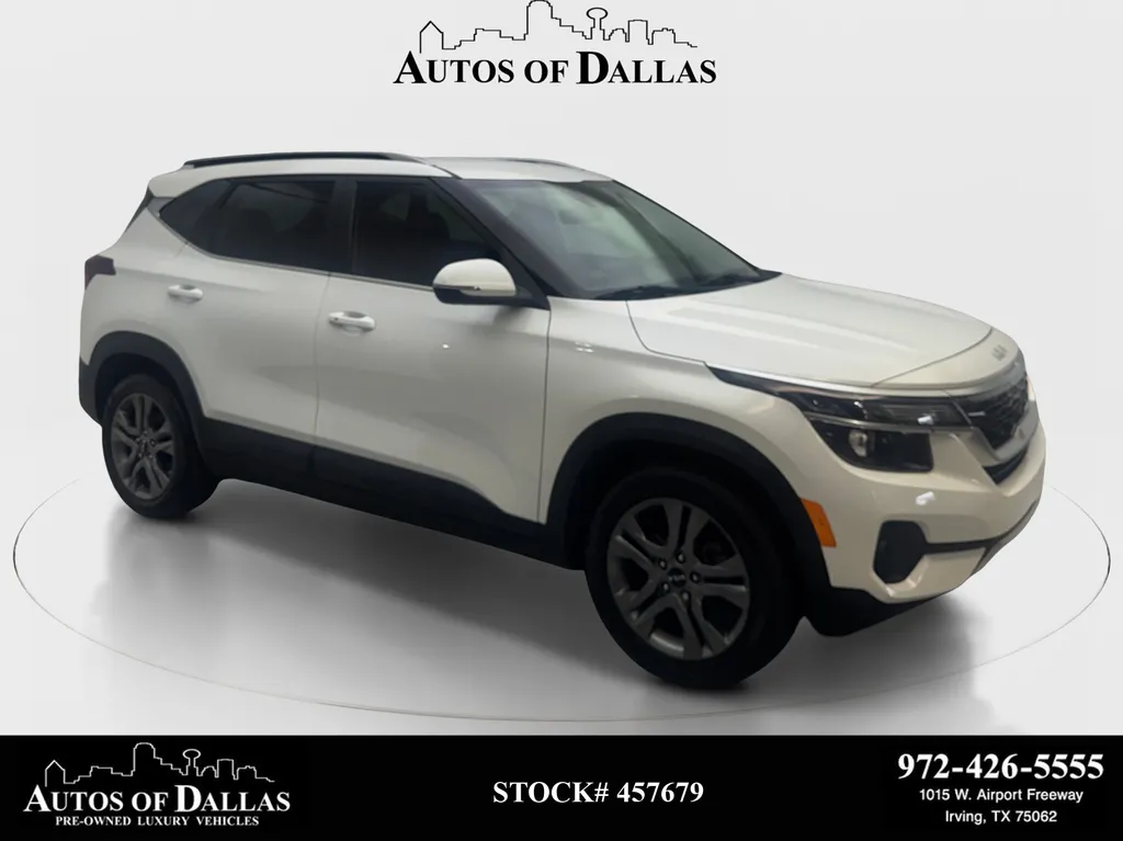 White 2023 Kia Seltos S for sale in Irving, TX