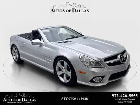 Silver 2009 Mercedes-Benz SL-Class SL 550 for sale in Irving, TX