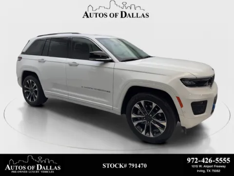 White 2023 Jeep Grand Cherokee Overland 4xe for sale in Irving, TX