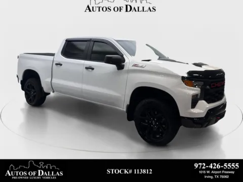 White 2024 Chevrolet Silverado 1500 Custom Trail Boss for sale in Irving, TX