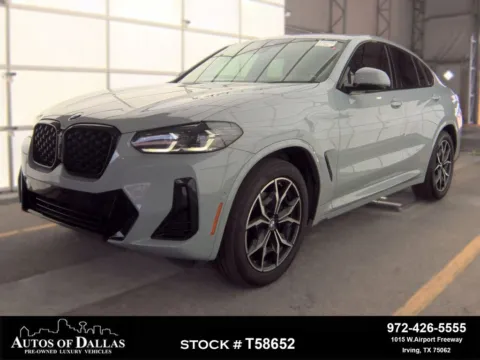 Gray 2024 BMW X4 xDrive30i for sale in Irving, TX