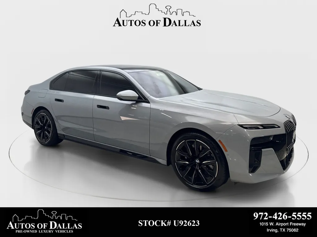 Gray 2025 BMW 7 Series 740i xDrive for sale in Irving, TX