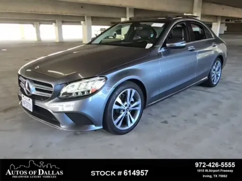 Gray 2021 Mercedes-Benz C-Class C 300 for sale in Irving, TX
