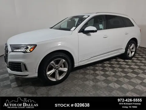 White 2023 Audi Q7 45 Premium Plus for sale in Irving, TX