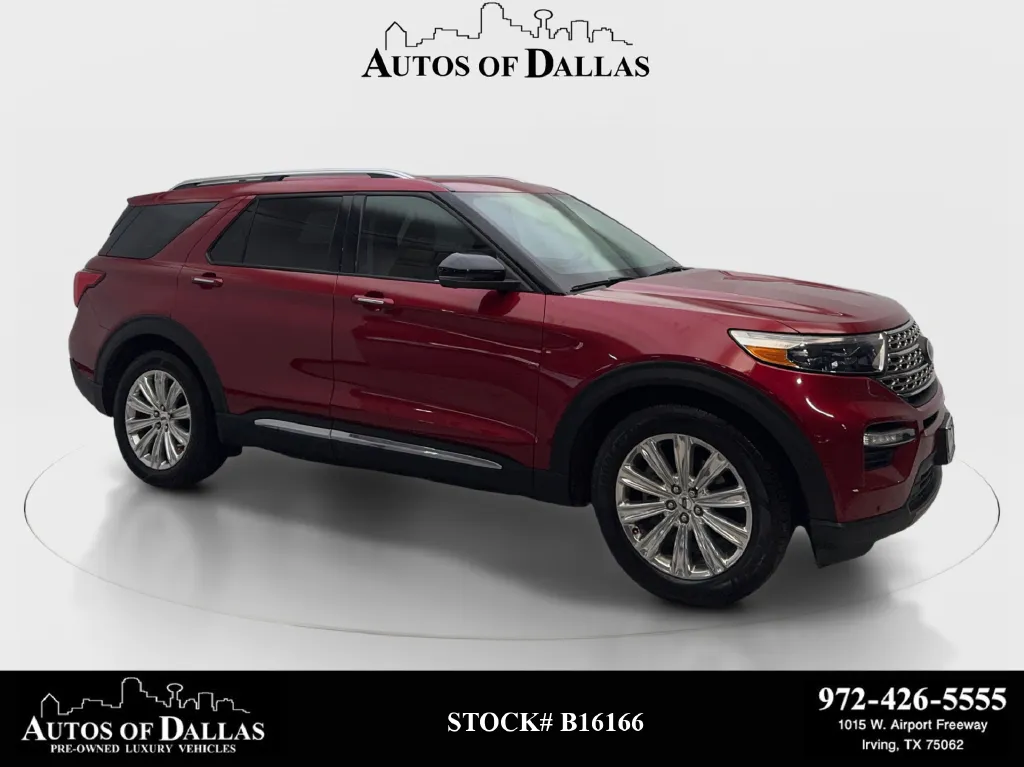 Red 2021 Ford Explorer Limited for sale in Irving, TX