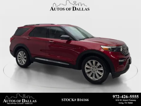 Red 2021 Ford Explorer Limited for sale in Irving, TX
