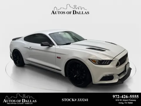 White 2016 Ford Mustang GT Premium for sale in Irving, TX