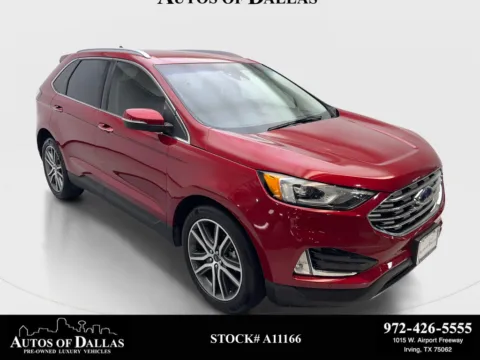 Red 2020 Ford Edge Titanium for sale in Irving, TX