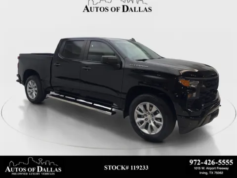 Black 2023 Chevrolet Silverado 1500 Custom for sale in Irving, TX