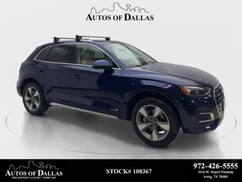 Blue 2022 Audi Q5 40 Premium Plus for sale in Irving, TX