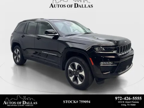 Black 2022 Jeep Grand Cherokee 4xe for sale in Irving, TX