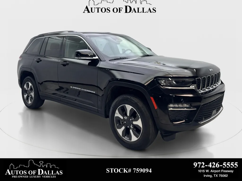 Black 2022 Jeep Grand Cherokee 4xe for sale in Irving, TX